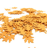 Orange Oak Leaf Confetti