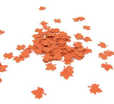 Paper punched maple leaves