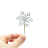 Snowflake Cupcake Toppers