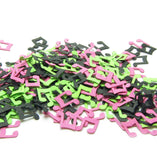 Black Pink Green Music Note Confetti