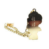 Strawberry Shortcake gold chain bracelet with charm dated 1980