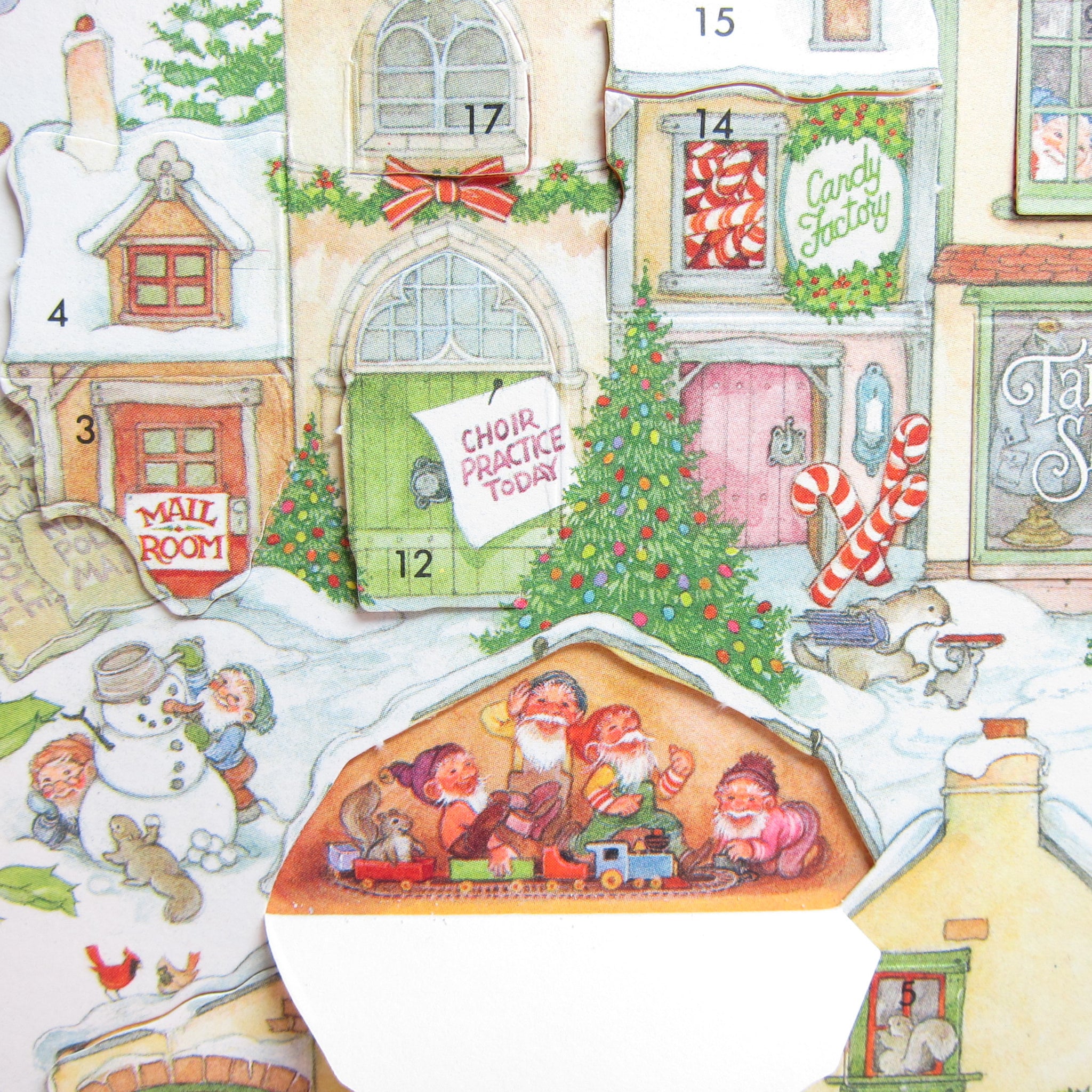 Hallmark Vintage Christmas Advent Calendar A North Pole Village
