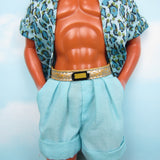 Vintage Animal Lovin' Ken doll's blue shorts