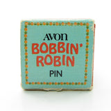 Avon vintage 1975 Bobbin' Robin pin