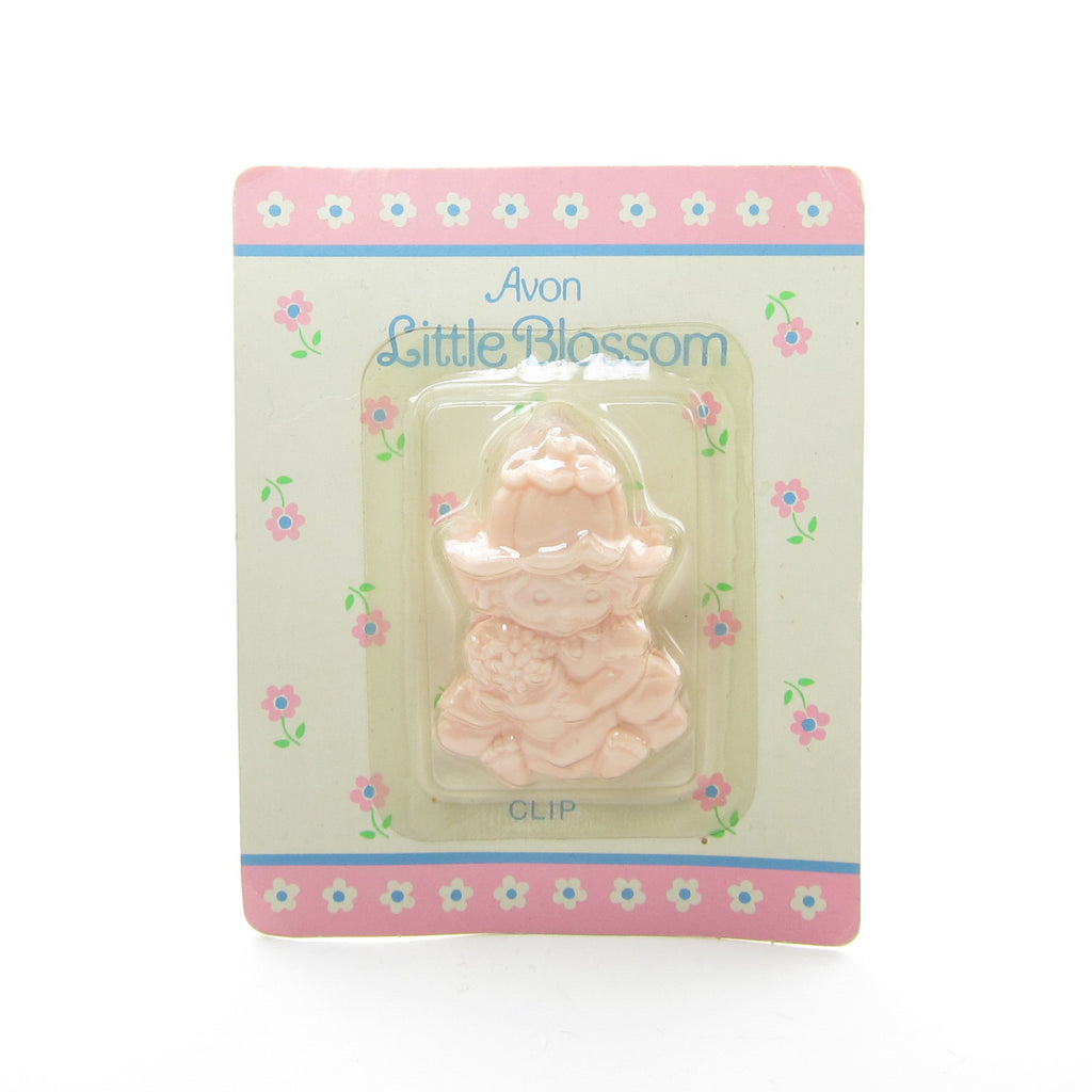 Little Blossom Clip Vintage Avon Pink Plastic Fairy Girl