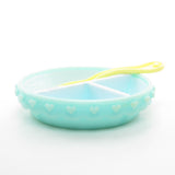 Blue dish and yellow spoon for My Little Pony baby ponies