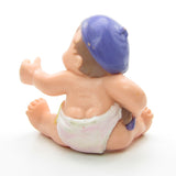 Magic Diaper Babies miniature figurine with purple beret and artist paint palette