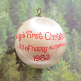 Baby's First Christmas 1983 Strawberry Shortcake ornament