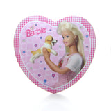 Barbie heart-shaped children's melamine plate with dog