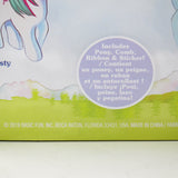 Gusty 2019 Classic Reissue My Little Pony unicorn with comb, ribbon and sticker