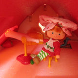Strawberry Shortcake telescope and stool for Berry Merry Attic