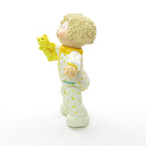 Blonde Cabbage Patch Kids boy in pajamas with teddy bear poseable toy