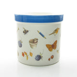 Marjolein Bastin canister with blue stripe