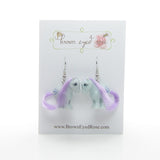 Blue Belle retro My Little Pony earrings with brushable-hair