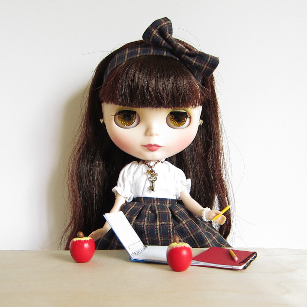 Miniature Apple for Playscale Dolls Wooden Hand Painted Red Apple Prop
