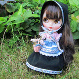 Handmade Blythe folk dress costume 