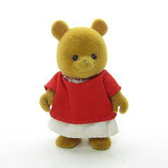 Maple Town Bonny Bear flocked animal toy