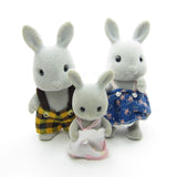 Bubba, Breezy and baby Coral or Sandy Babblebrook grey rabbits