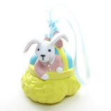 Vintage Avon Busy Bunny Easter basket ornament