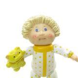 Blonde Cabbage Patch Kids boy with teddy bear 