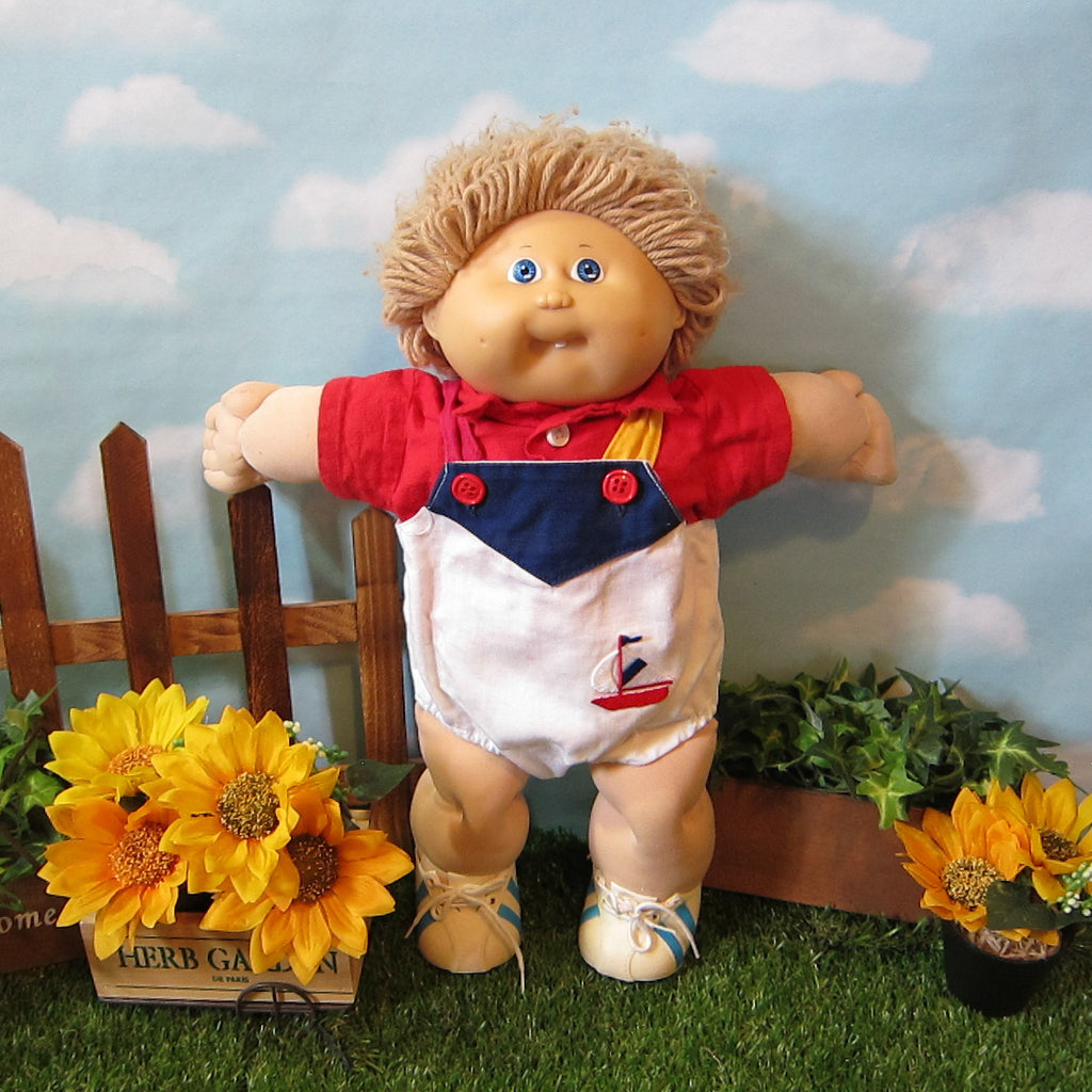Cabbage Patch Kids Doll - Boy, Light Brown Hair, Blue Eyes, Tooth