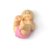 Cabbage Patch Kids Preemie girl in pink diaper miniature figurine