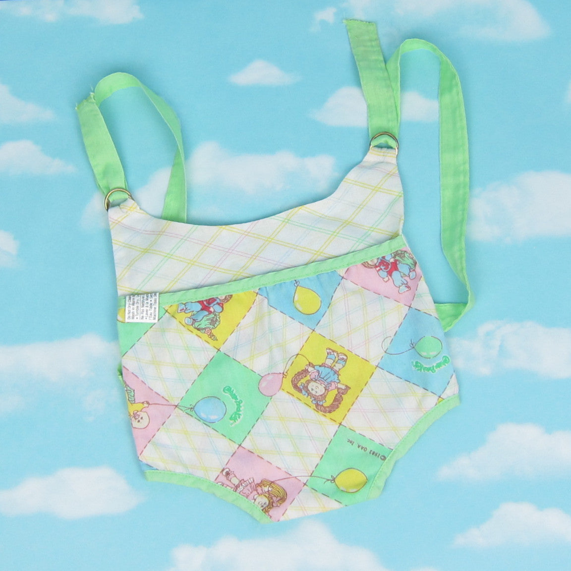 Cabbage Patch Kids Vintage Snuggle Close Baby Doll Carrier Brown