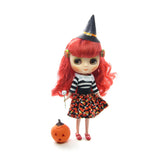 Middie Blythe candy corn Halloween skirt