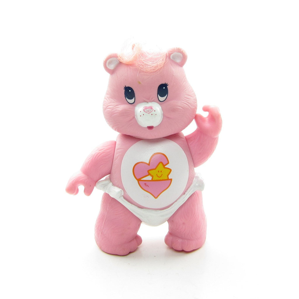 Baby Hugs Bear Pink Vintage Care Bears Poseable 3-Inch Figure