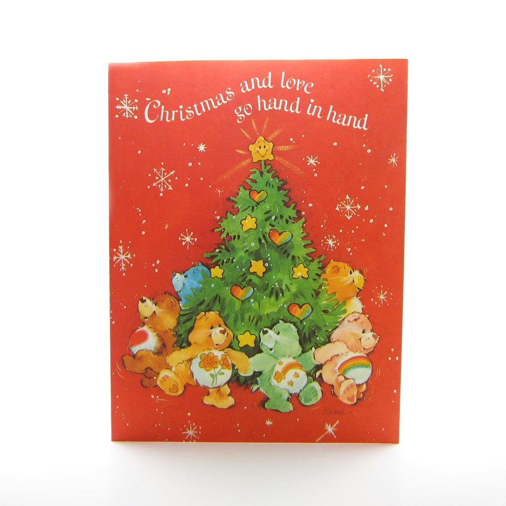 Christmas Care Bears Greeting Card with Envelope