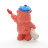 Cheer Bear creating a cheerful picture Care Bears miniature figurine