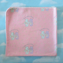 Care Bears Wish Bear and Best Friend Bear baby receiving blanket