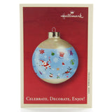 Christmas memory card for Celebrate, decorate, enjoy ornament