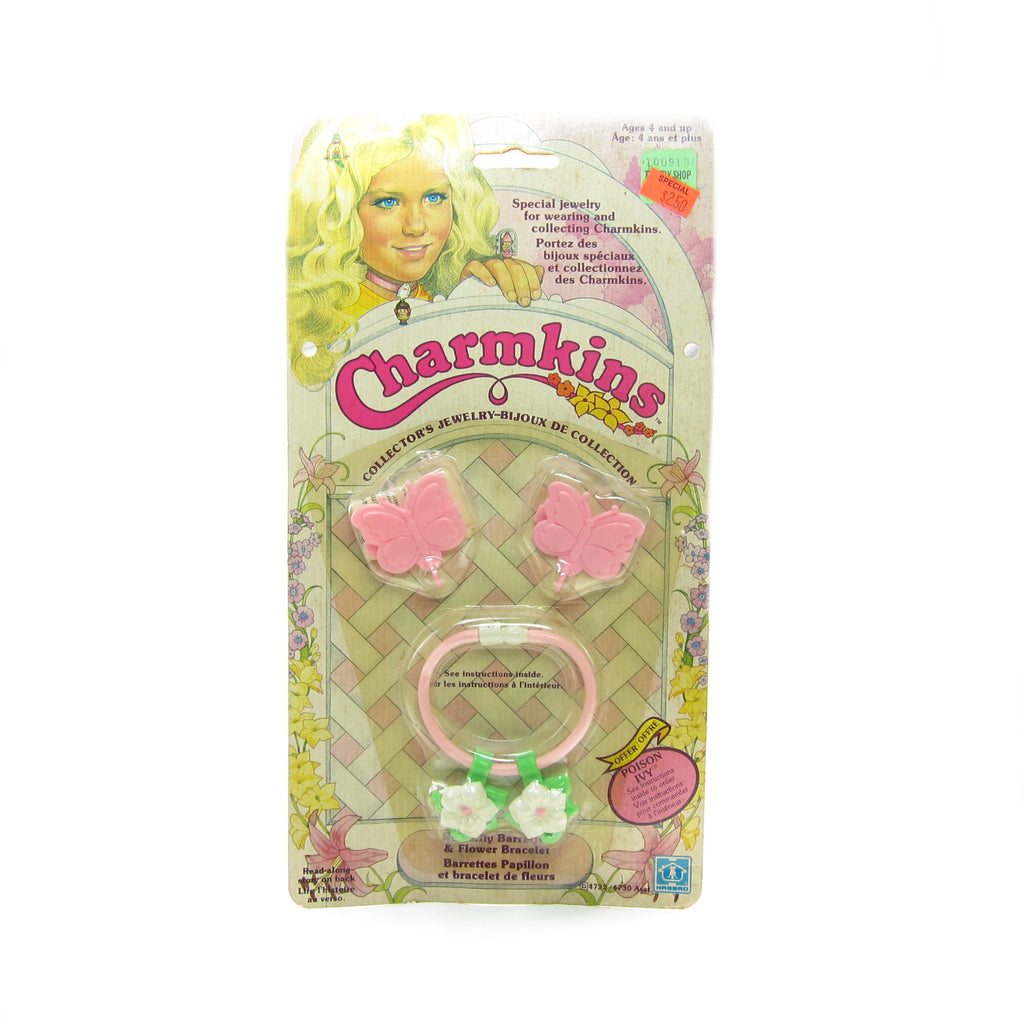 Flower Bracelet MOC Charmkins Butterfly Barrettes Mint on Card Factory Sealed