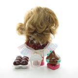 Chocolottie Cherry Merry Muffin doll with cupcakes, comb, and flavor friend