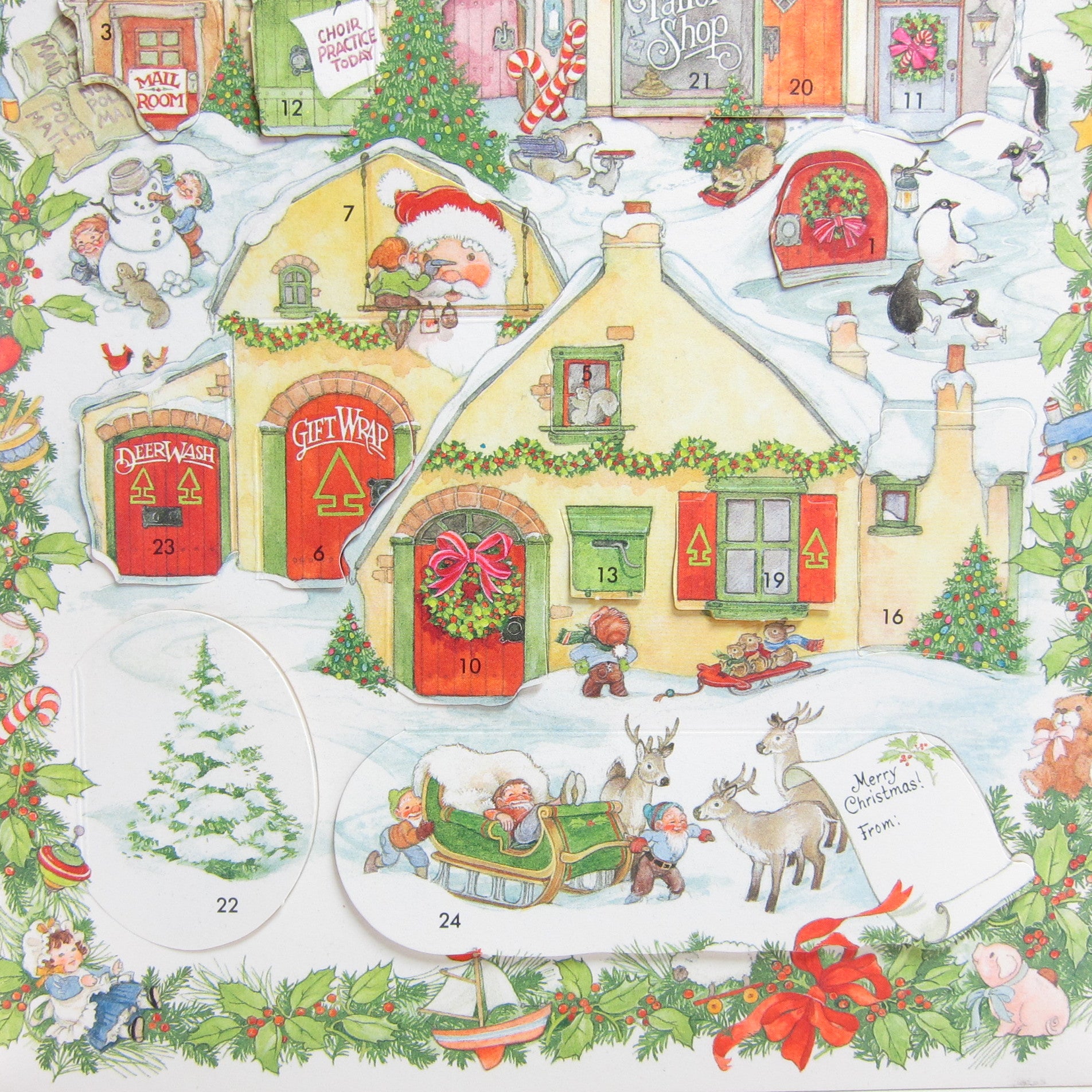 Hallmark Vintage Christmas Advent Calendar A North Pole Village