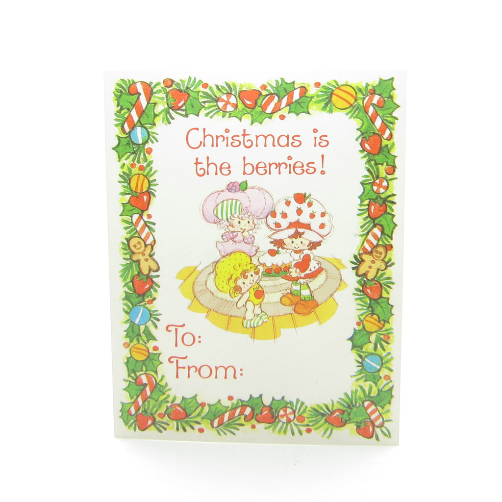Strawberry Shortcake Gift Tag - Christmas is the Berries