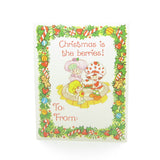 Christmas is the berries Strawberry Shortcake gift tag