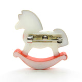 Hallmark rocking horse pin from 1982