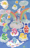 Care Bears COlorforms play pieces on board