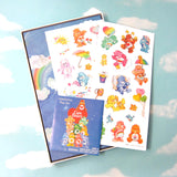 Care Bears Colorforms play set with board, plastic pieces, brochure