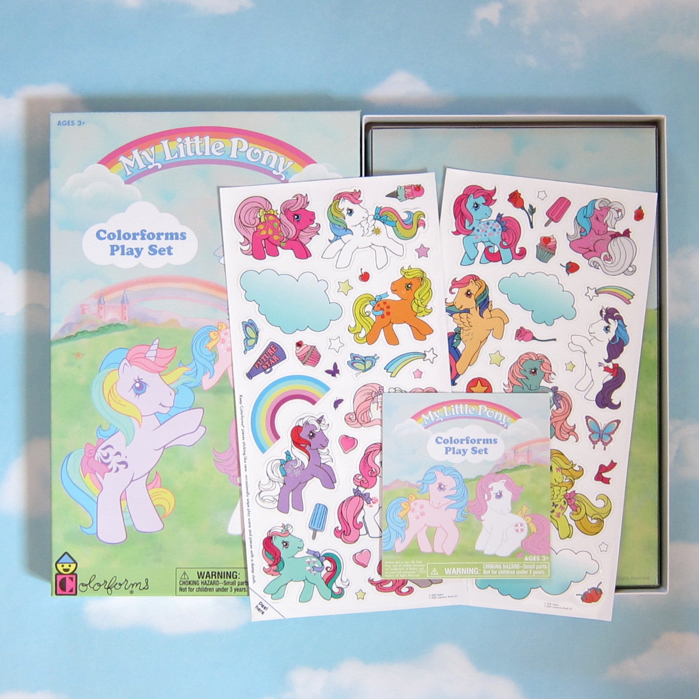 Colorforms Toy Set My Little Pony Colorforms Play Set 2020 Retro Classic Toy with Board a ...