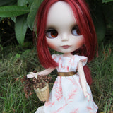 Miniature basket for Blythe, Pullip, and playscale dolls
