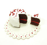 1 Inch Scale Chocolate Cake with Slice