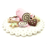 Pink Polymer Clay Cake 1 Inch Scale