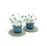 Miniature Polymer Clay Cupcakes with Plates