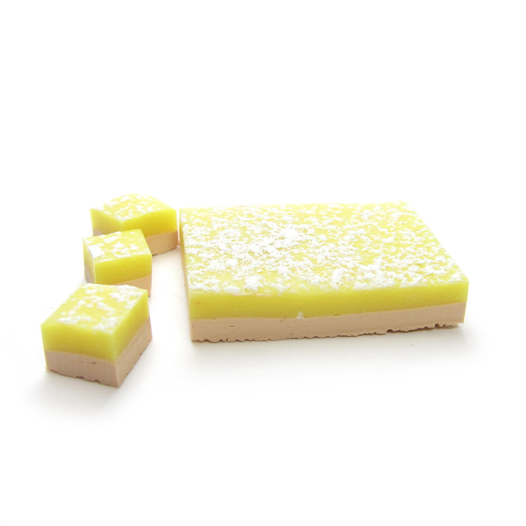 Lemon Bars Miniature Dollhouse Polymer Clay Tart