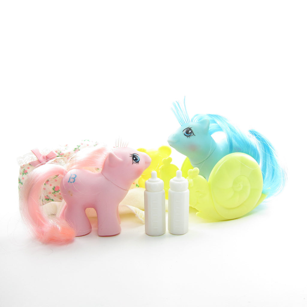 Doodles & Noodles Newborn Twins G1 My Little Pony Set with Accessories