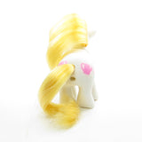 White baby pony with yellow hair Baby Cuddles