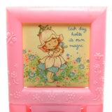 Avon Little Blossom scented pomander in frame